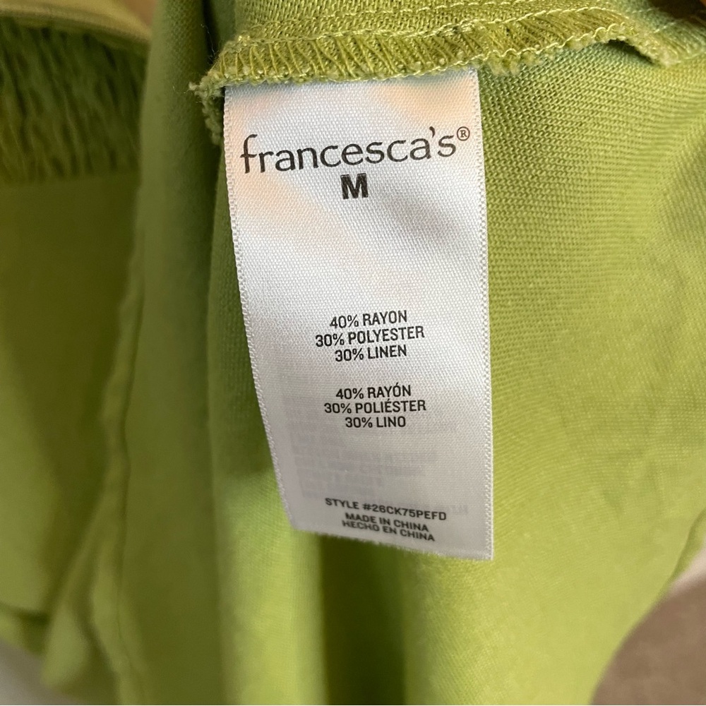 Audrey Parks for Francesca’s Green Strapless Peekaboo Twist Midi Dress | Medium - Picture 4 of 6